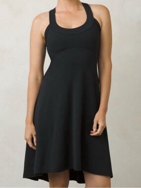 Prana Black‎ Sleeveless Cali Racer Back A-Line Mini Dress. Size XL. NWT.